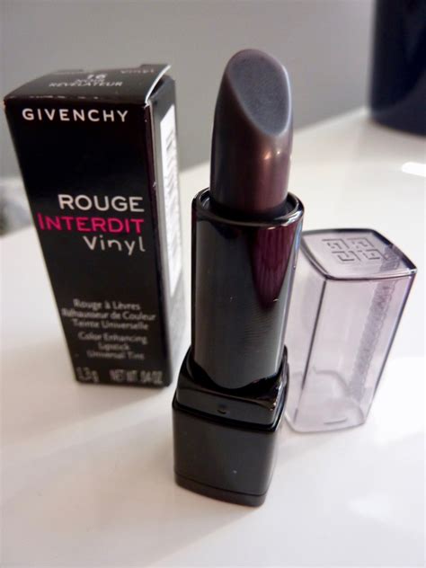 rouge interdit vinyl givenchy noir revelateur|givenchy interdit black magic lipstick.